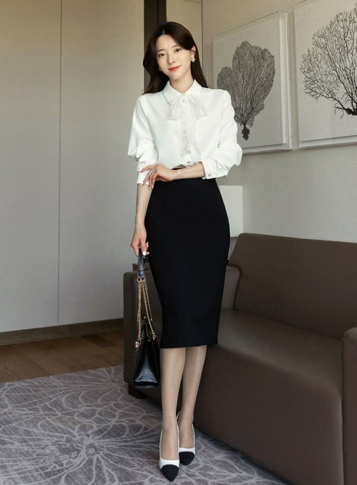 Elegant Monochrome with Feminine Flair