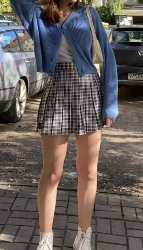 Preppy Chic: Plaid and Blue