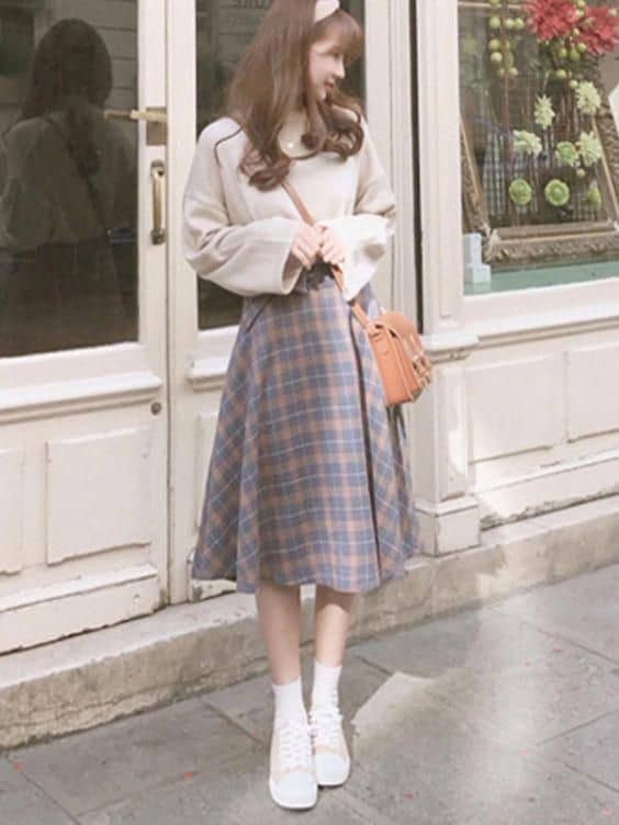 Cozy Chic Meets Preppy Plaid