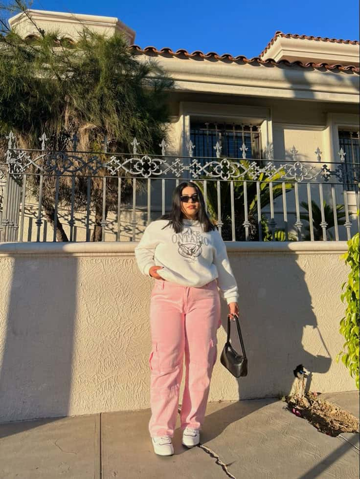 Cozy Chic in Pink and White