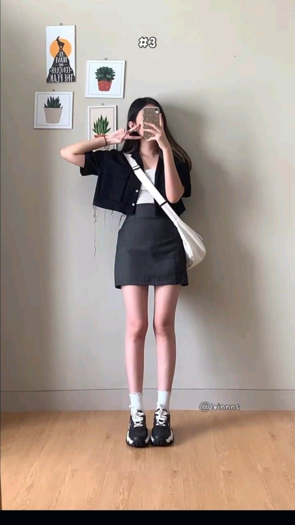 Chic Monochrome with Sporty Edge