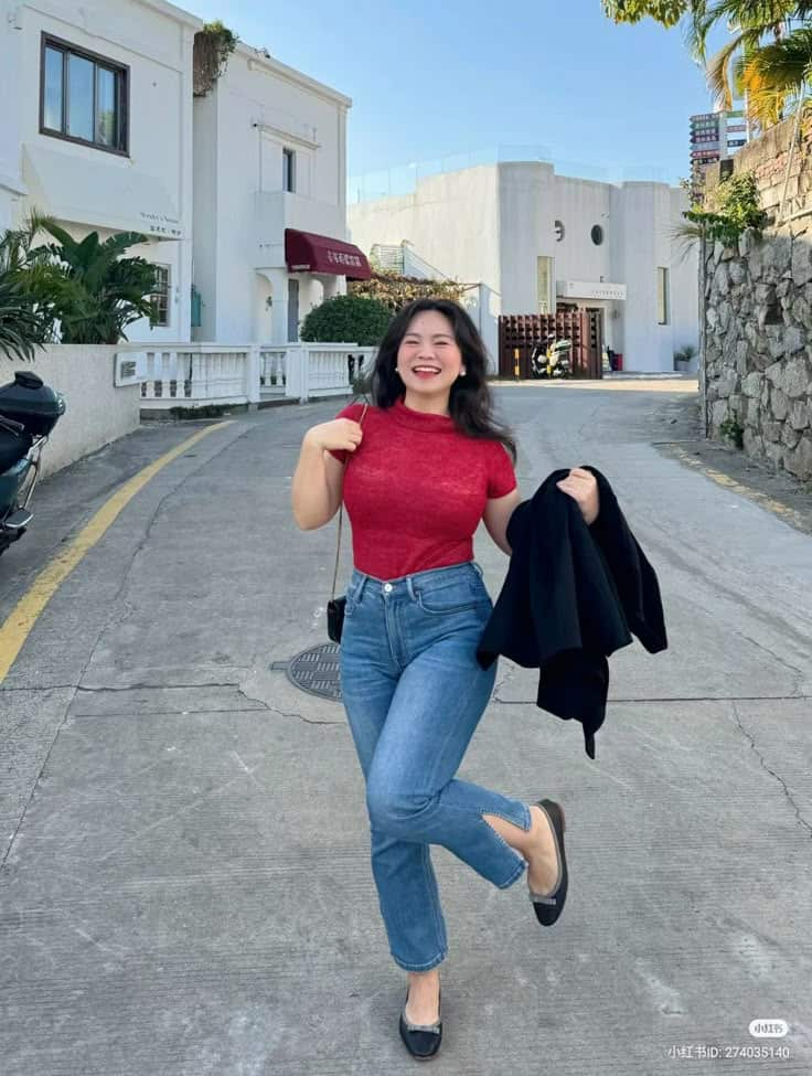 Classic Red and Denim Combo