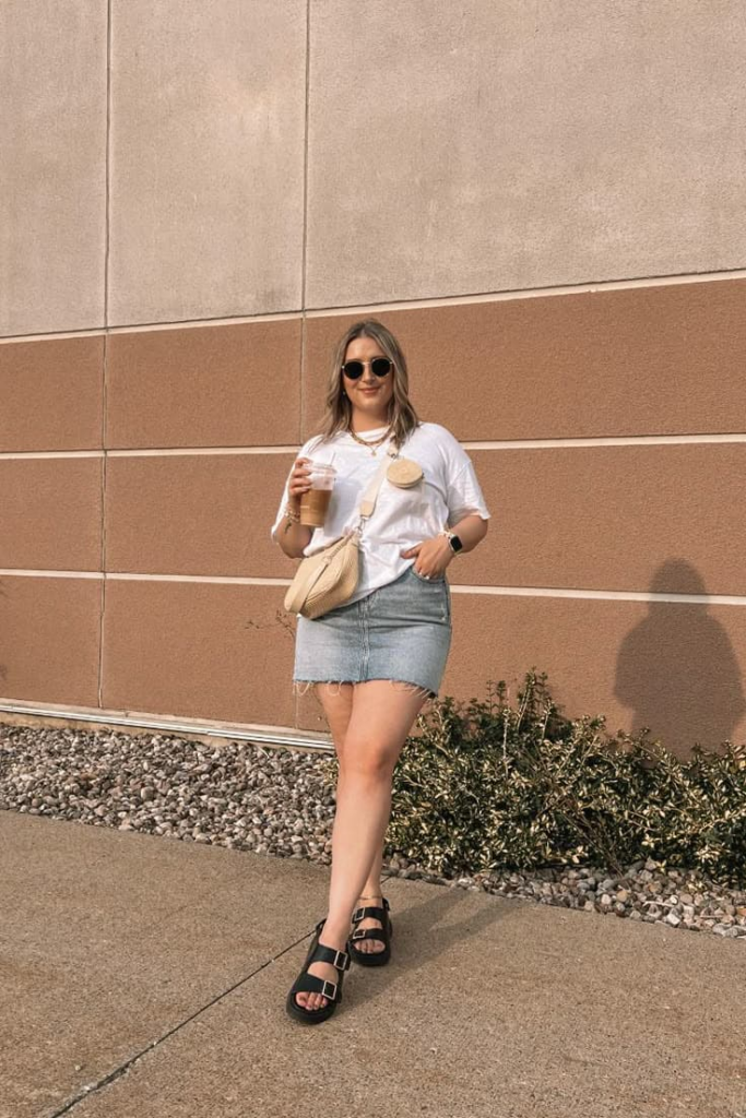 Casual Cool in Denim Mini