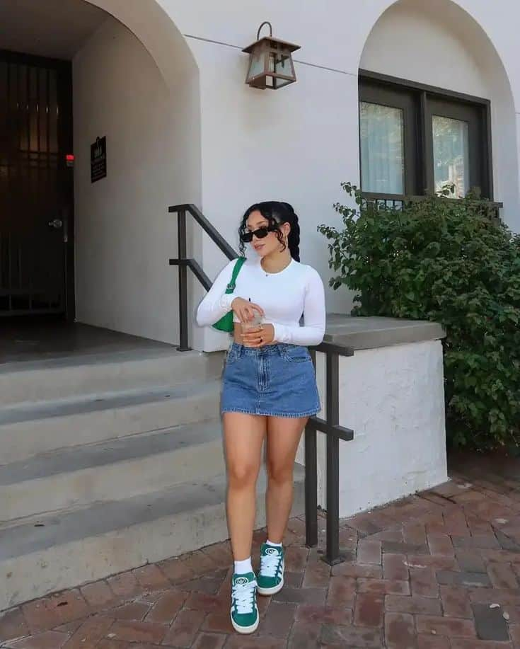 Crop Top and Mini Skirt Combo