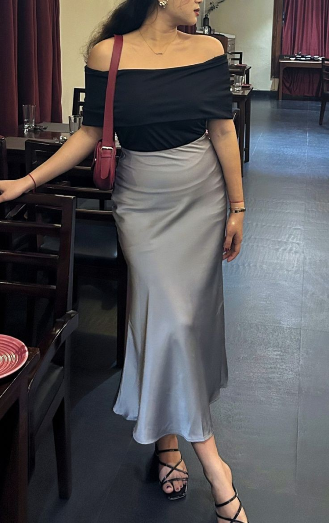 Elegant Midi Satin Skirt for Timeless Appeal