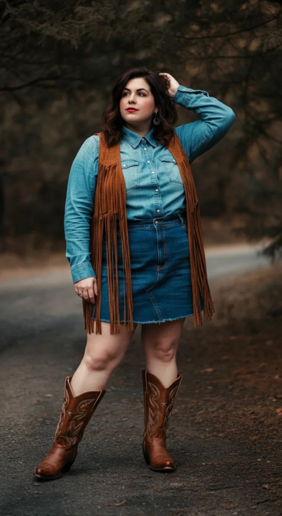 Denim-on-Denim with Fringe