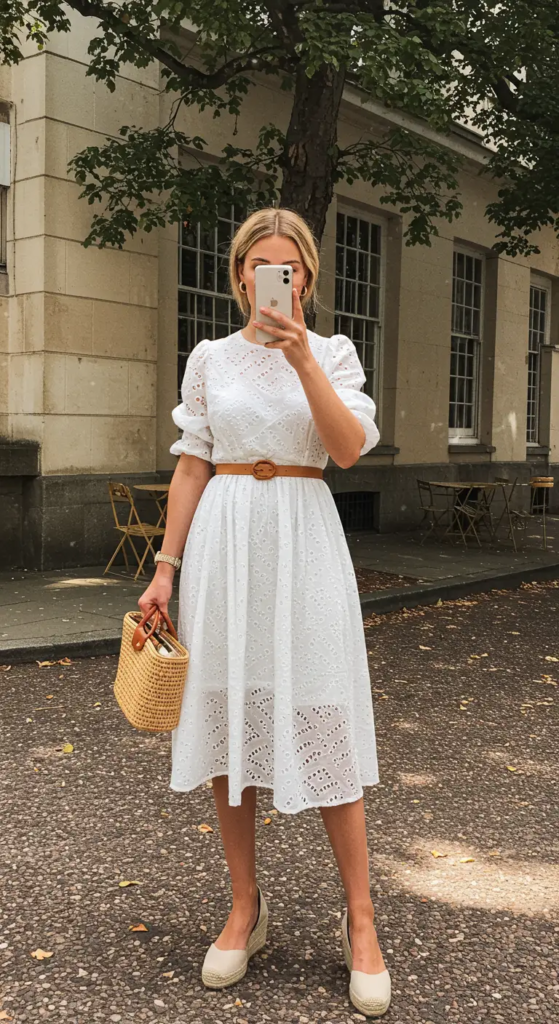 Broderie Anglaise Dress