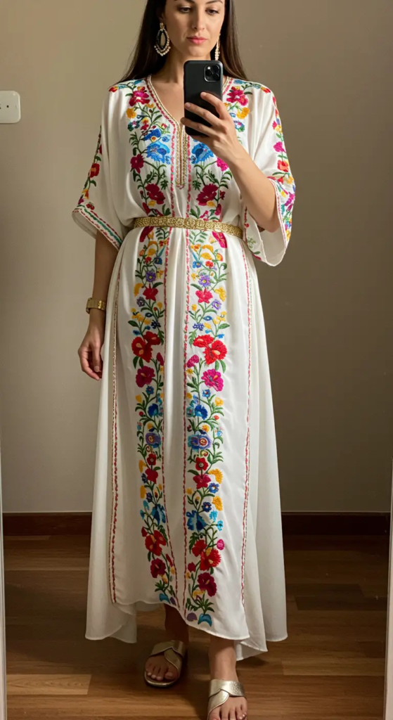  Embroidered Kaftan