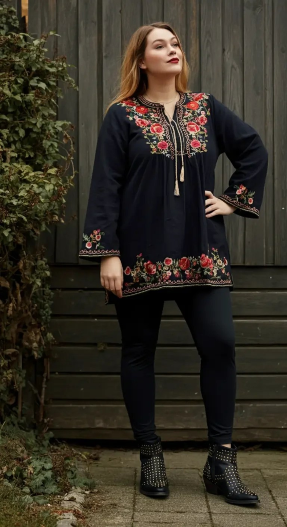 Embroidered Tunic and Leggings