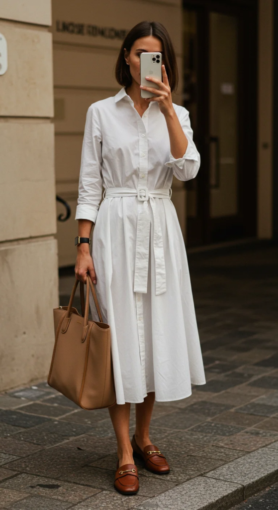 Midi Shirt Dress