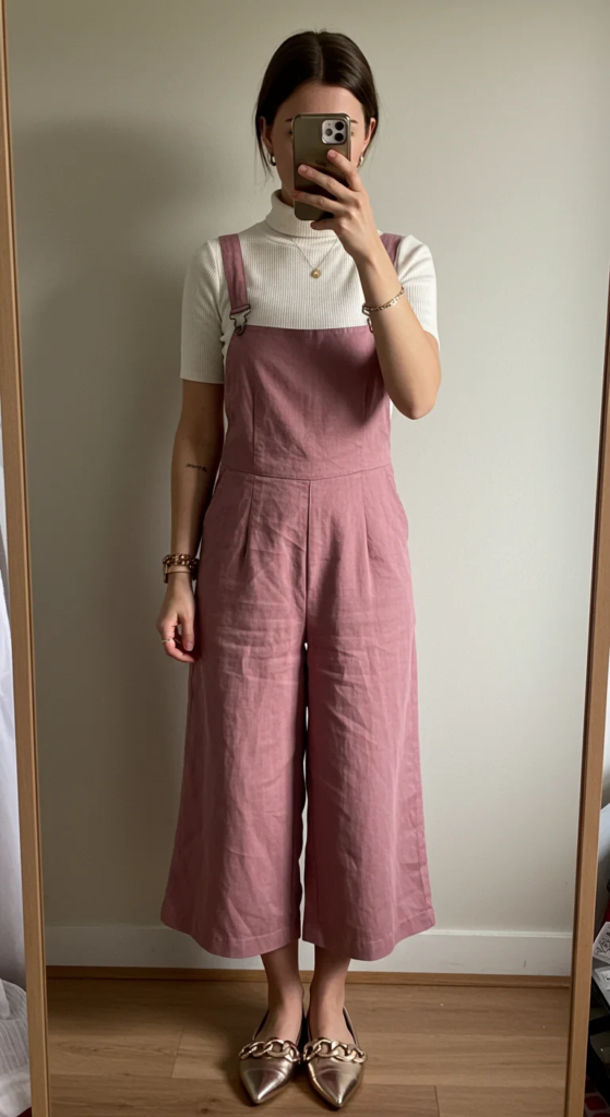 Cropped Wide-Leg Jumpsuit
