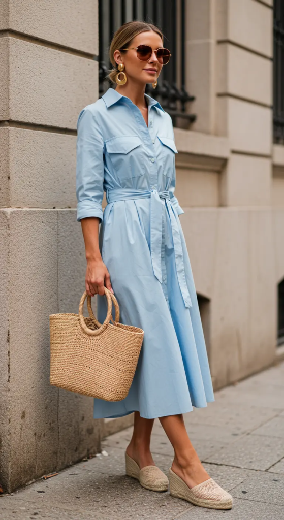 Midi Shirt Dress