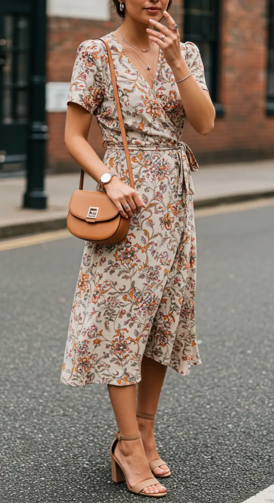 Floral Wrap Dress