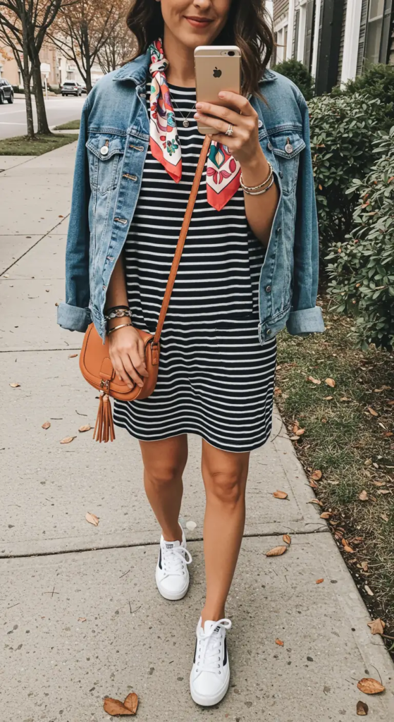 Striped T-Shirt Dress