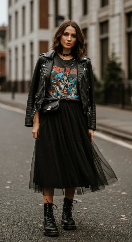 Tulle Skirt and Graphic Tee