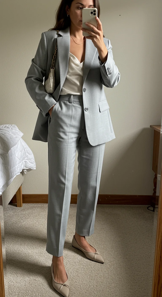 Tailored Elegance: Matching Suit Set