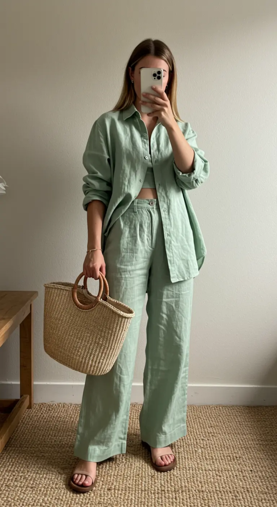 Monochrome Linen Set