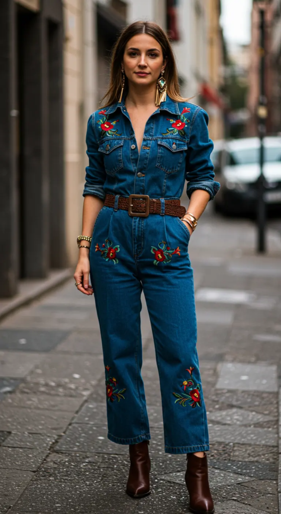 Western-Inspired Jumpsuit