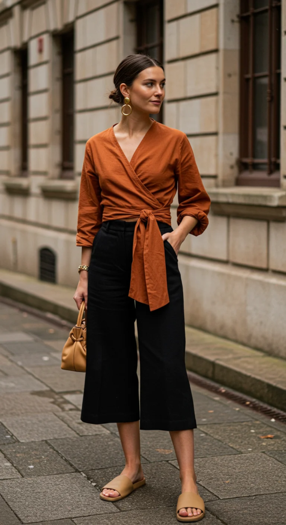 Wrap Top and Culottes