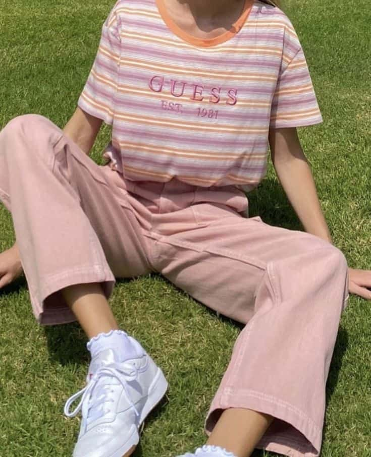 Pastel Stripes and Pink Pants