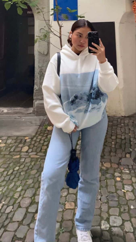 Serene Streetwear in Cool Blues